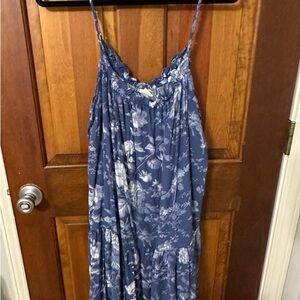 Floral Blue Women's Dress